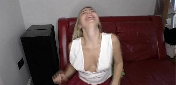  Teen Annika showing downblouse boobs while cleaning